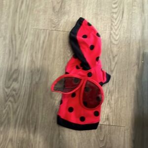 Doggy costume in red and blk size S no tag🐶❤️